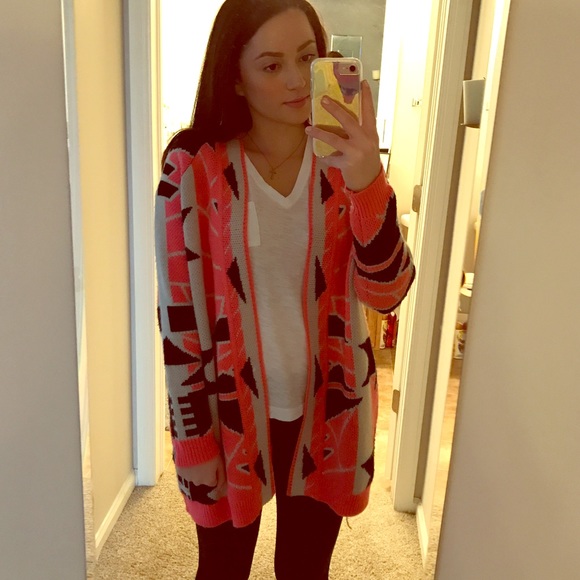 Forever 21 Geometric Knit Sweater