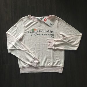 Wildfox 24 Carats Baggy Beach Jumper - Pink