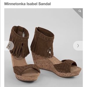Fringe Wedge Sandal from the Buckle sz9 $20
