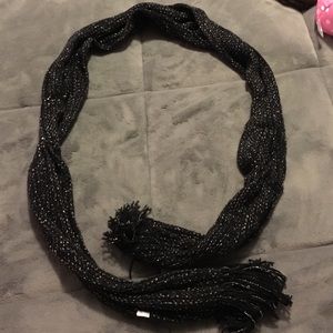 Black and silver sparkle scarf
