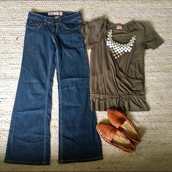 Stretchy bootcut jeans