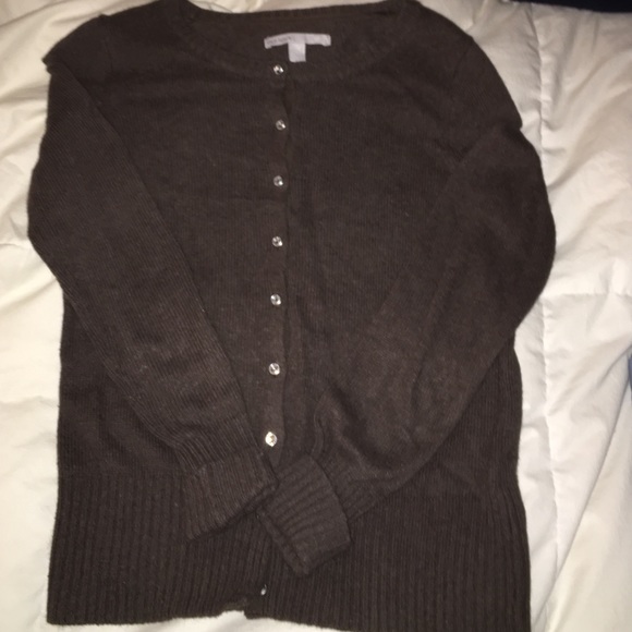 Old navy brown w rhinestone buttons size small