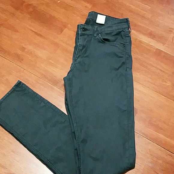 Slim fit black denim pants