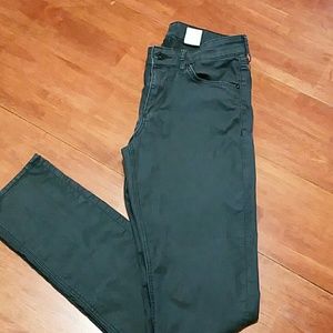 Slim fit black denim pants