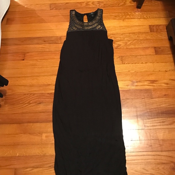 NWOT black beaded dress - Picture 2 of 3