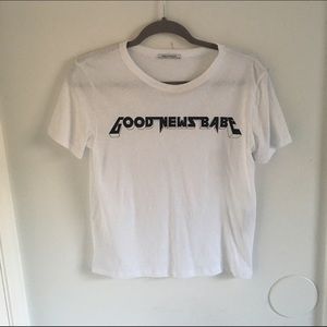 NWOT ZARA 'GOOD NEWS BABE' T-SHIRT