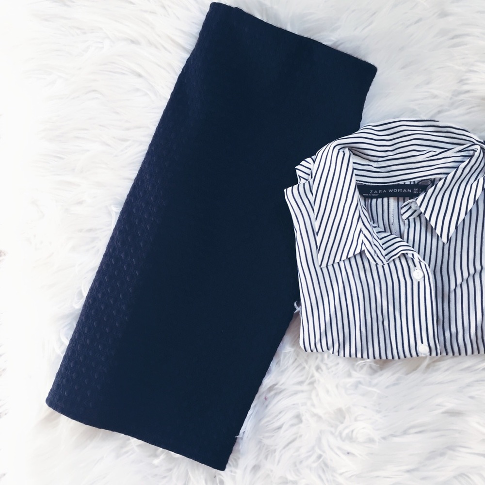 ℓσfт • navy ĸnιт ѕĸιrт