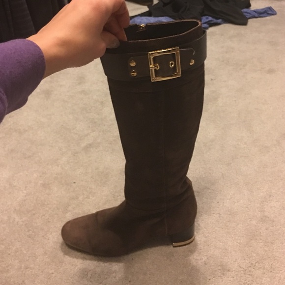 Tory Burch brown suede boots size 8.5 - Picture 2 of 3