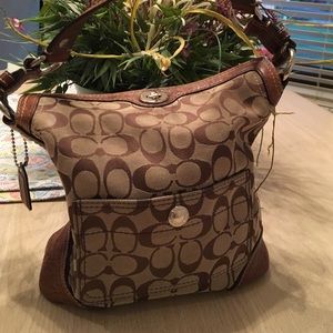 Coach signature handbag