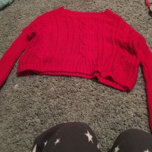 Red sweater