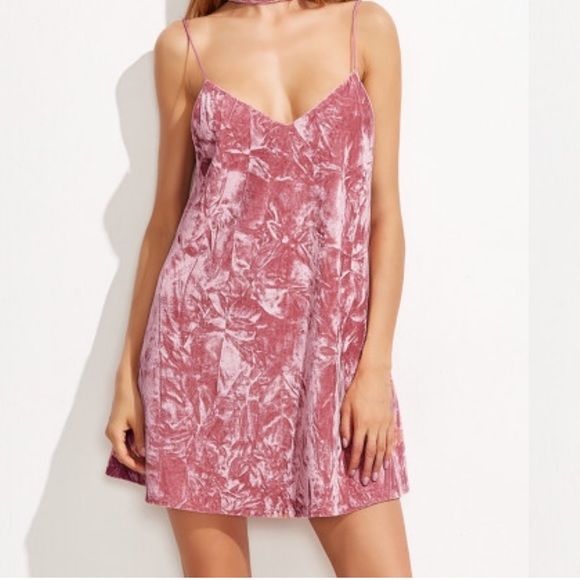 🎊 HP🎉 Size M Crush Velvet Slip Dress - Picture 3 of 4