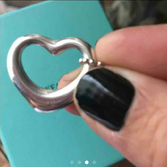 Tiffany Open Heart Pendant Necklace - Picture 3 of 4