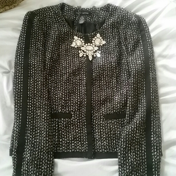 Black White Larry Levine Blazer