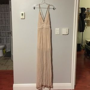 Blush pink long dress