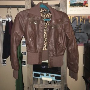 Forever 21 Brown leather style jacket
