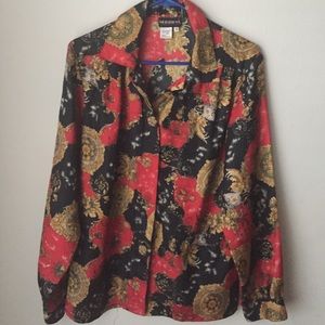 Vintage Women Button down Shirt