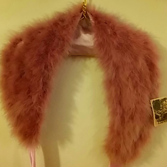 Pink Marabou Feather Stole