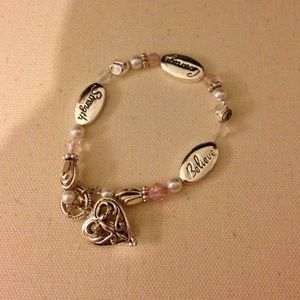 Strength , courage, believe bracelet