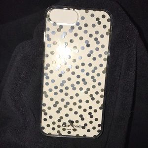 kate spade NY iPhone 7 Plus gold/silver confetti