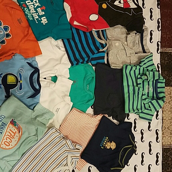 15 size newborn baby boy onsies