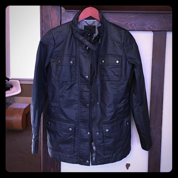 Waxed canvas Moto jacket