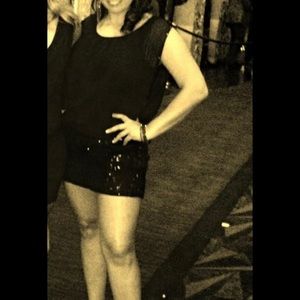 Bebe black Beaded cocktail dress