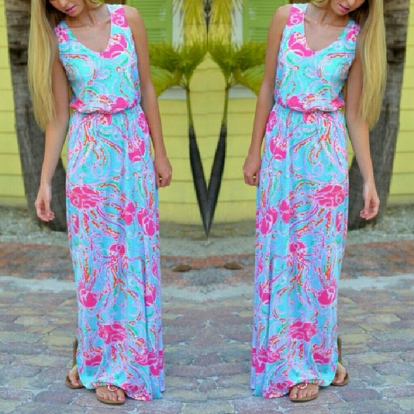 Mills maxi dress in Jellies Be Jammin