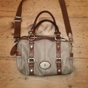 Fossil Maddox Leather Satchel
