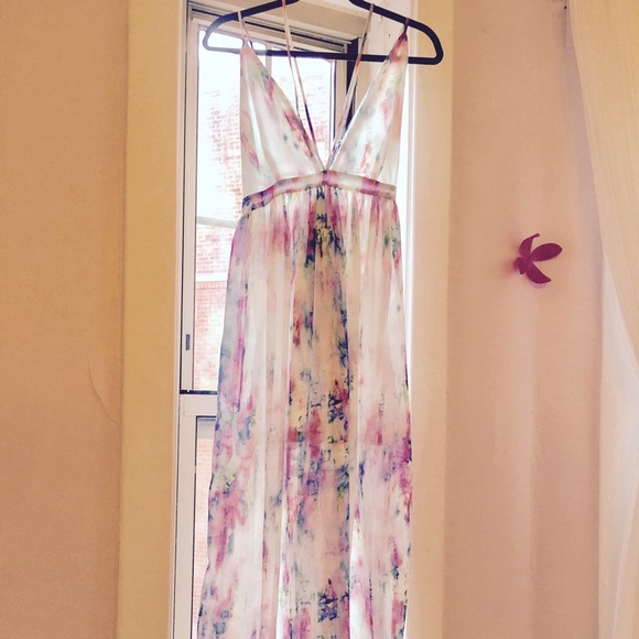 Watercolor Maxi Dress