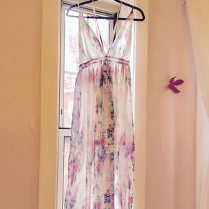 Watercolor Maxi Dress
