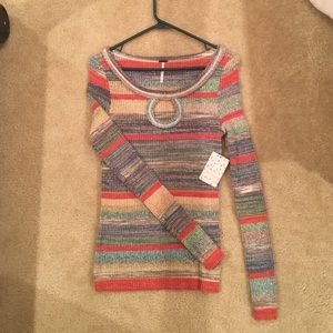Free People Multi Comb Sweater Size Medium