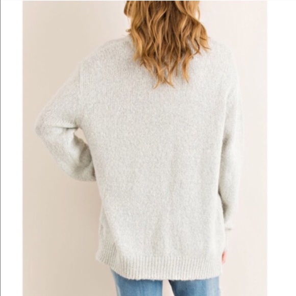 🆕TAMARA criss cross sweater top - H. GREY - Picture 2 of 4