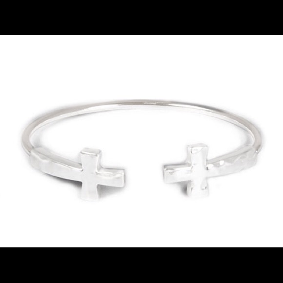Designer Silver Cuff Bangle Bracelet. - image 1