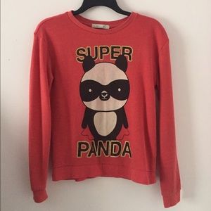 forever21 | panda crew sweater