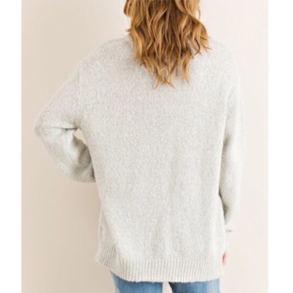 🆕TAMARA criss cross sweater top - H. GREY - Picture 2 of 2