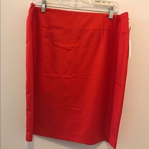 Blood Orange Pencil Skirt