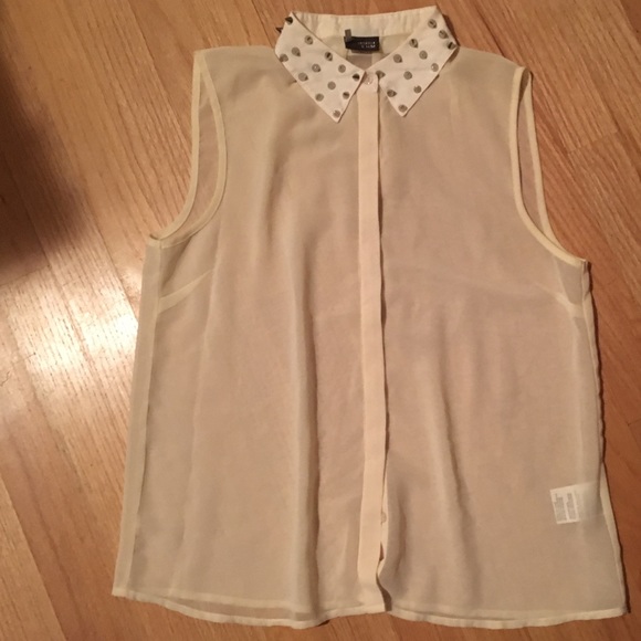 Urban Outfitters sheer button down blouse - Picture 1 of 3