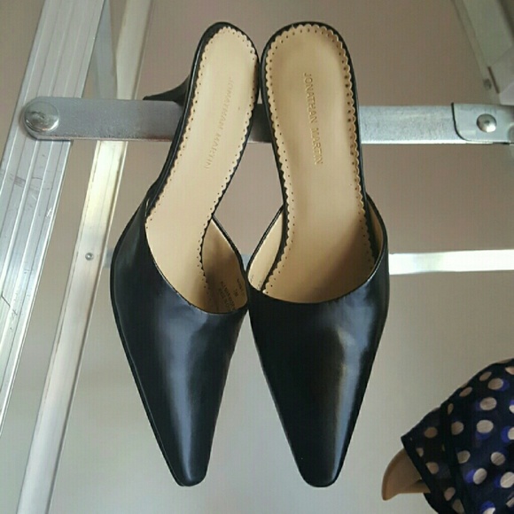 Classic black mules