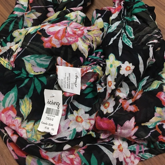 Icing Floral Infinity Scarf