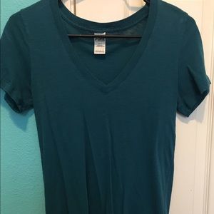 PINK dark blue short sleeve top