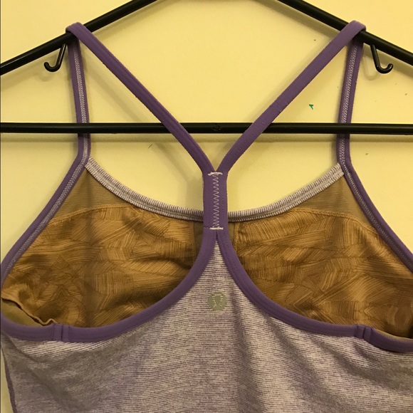 lululemon purple bra athletic tank top - Picture 3 of 4