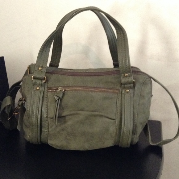 Forest green cross body / arm purse