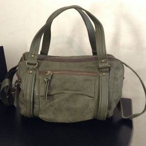 Forest green cross body / arm purse