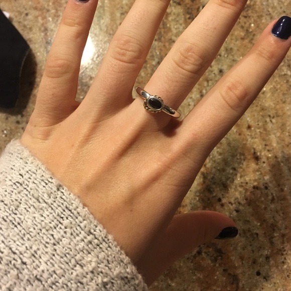 pandora ring with gold charm size 8