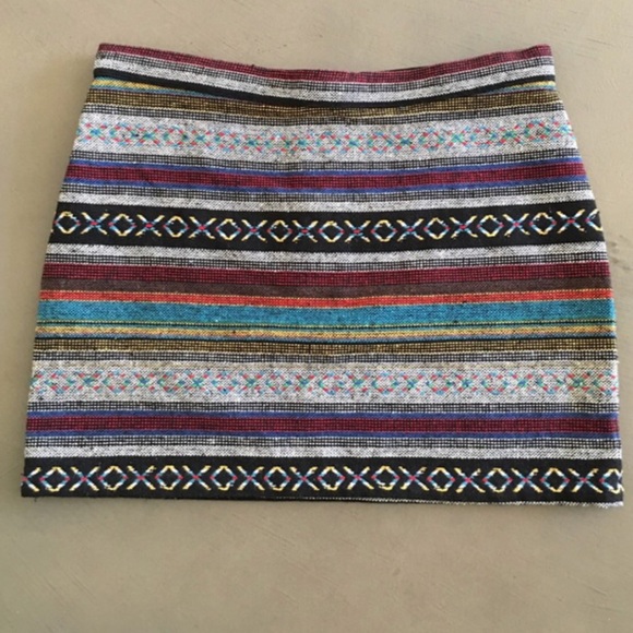 Woven Mini Skirt