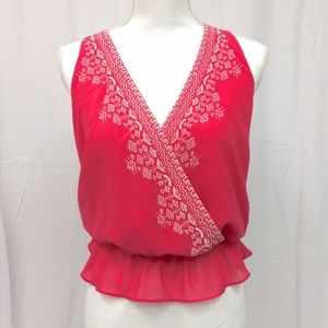 Embroidered Racerback Tank Top