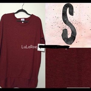 BNWT LuLaRoe Irma tunic S red and black