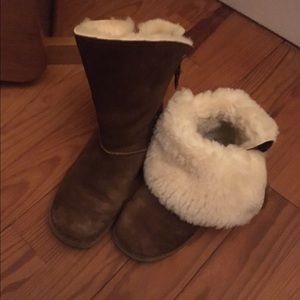 Alpaca fur winter boots