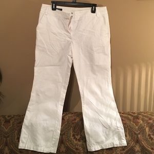 Lands end white pants
