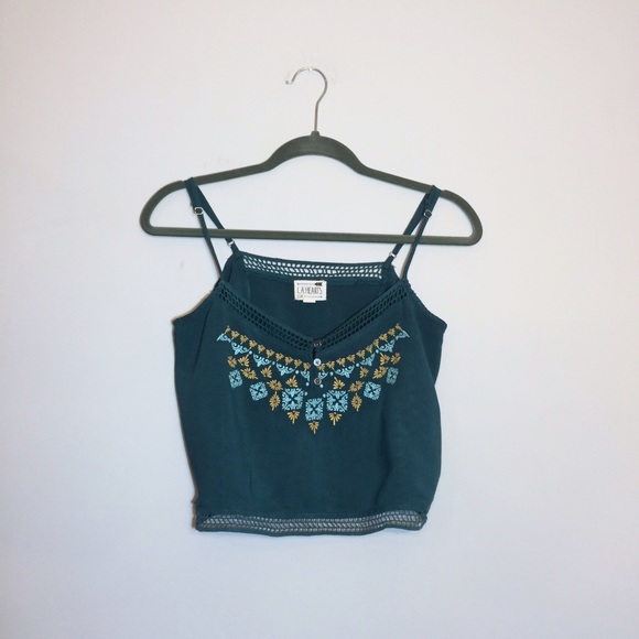 Tops - 🔶 LA Hearts turquoise crop top